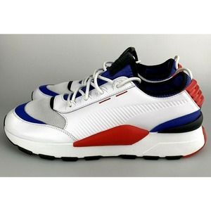 Puma RS-0 Sound Shoes White 366890-01 Size 12 US Sneaker Blue Red New